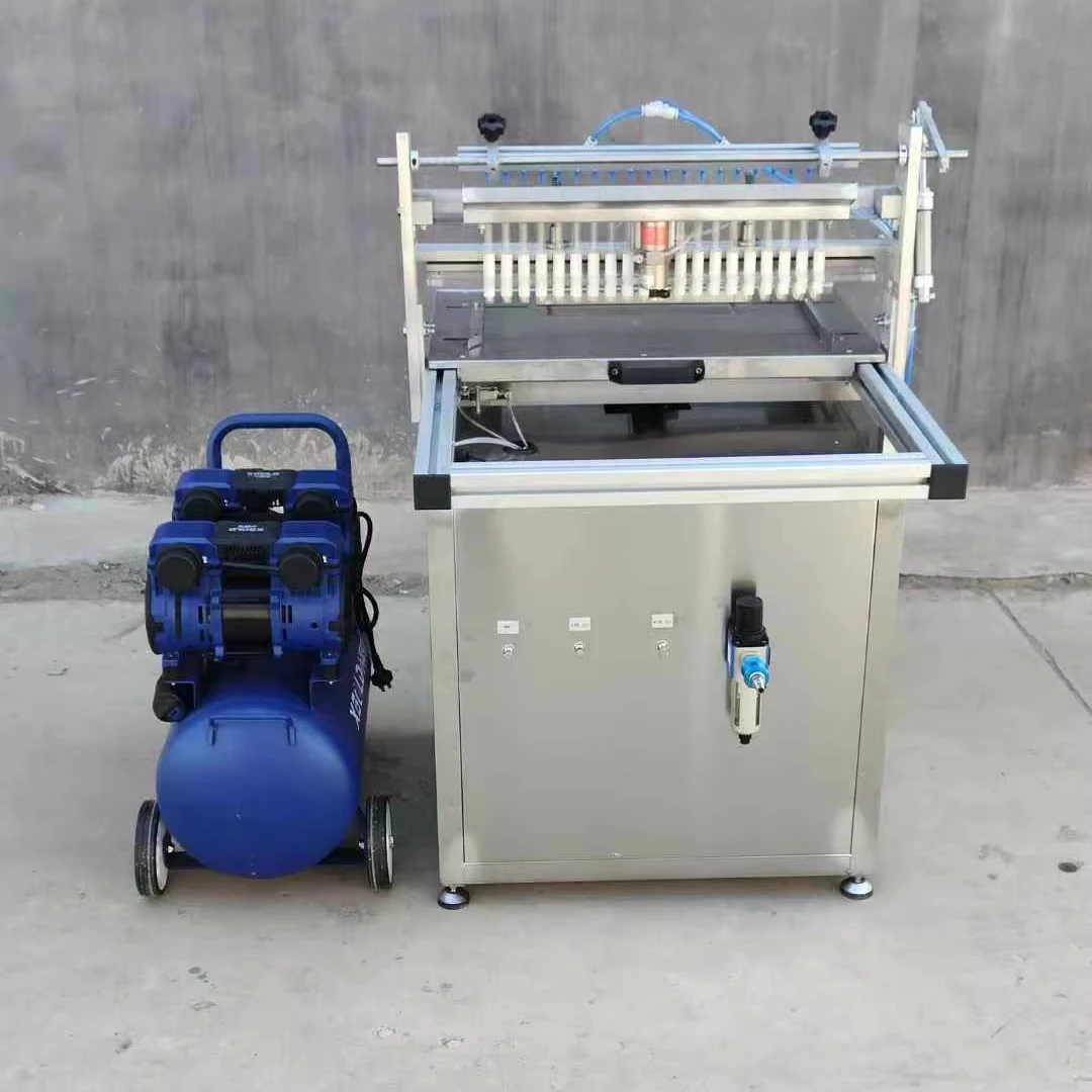 

128/288/500 Cells Semi Automatic Hole Tray Seedling Machine Vegetable Seedling Sowing Machine Needle Suction Seedling Machine