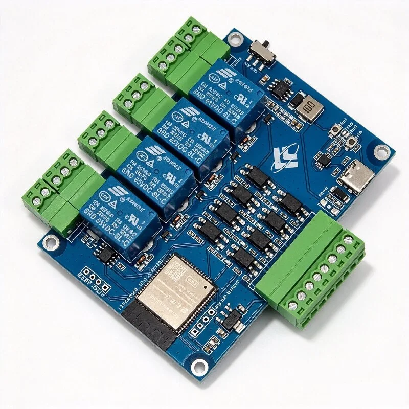 ESP32 Modbus RTU four-way relay module RS485 development board MODBUS protocol four-way optocoupler