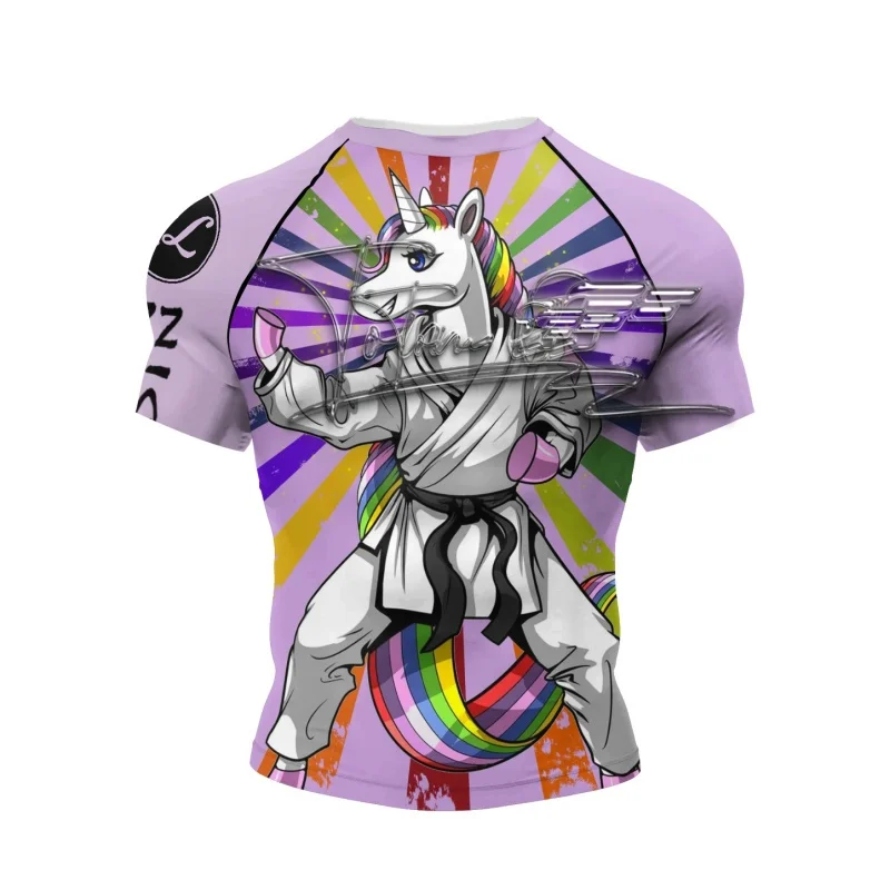

CODY LUNDIN Men Sports Short Sleeve T-shirt Men Sublimation BJJ Rash Guard Compression No Gi Jiu Jitsu Rashguard for MMA MOTO