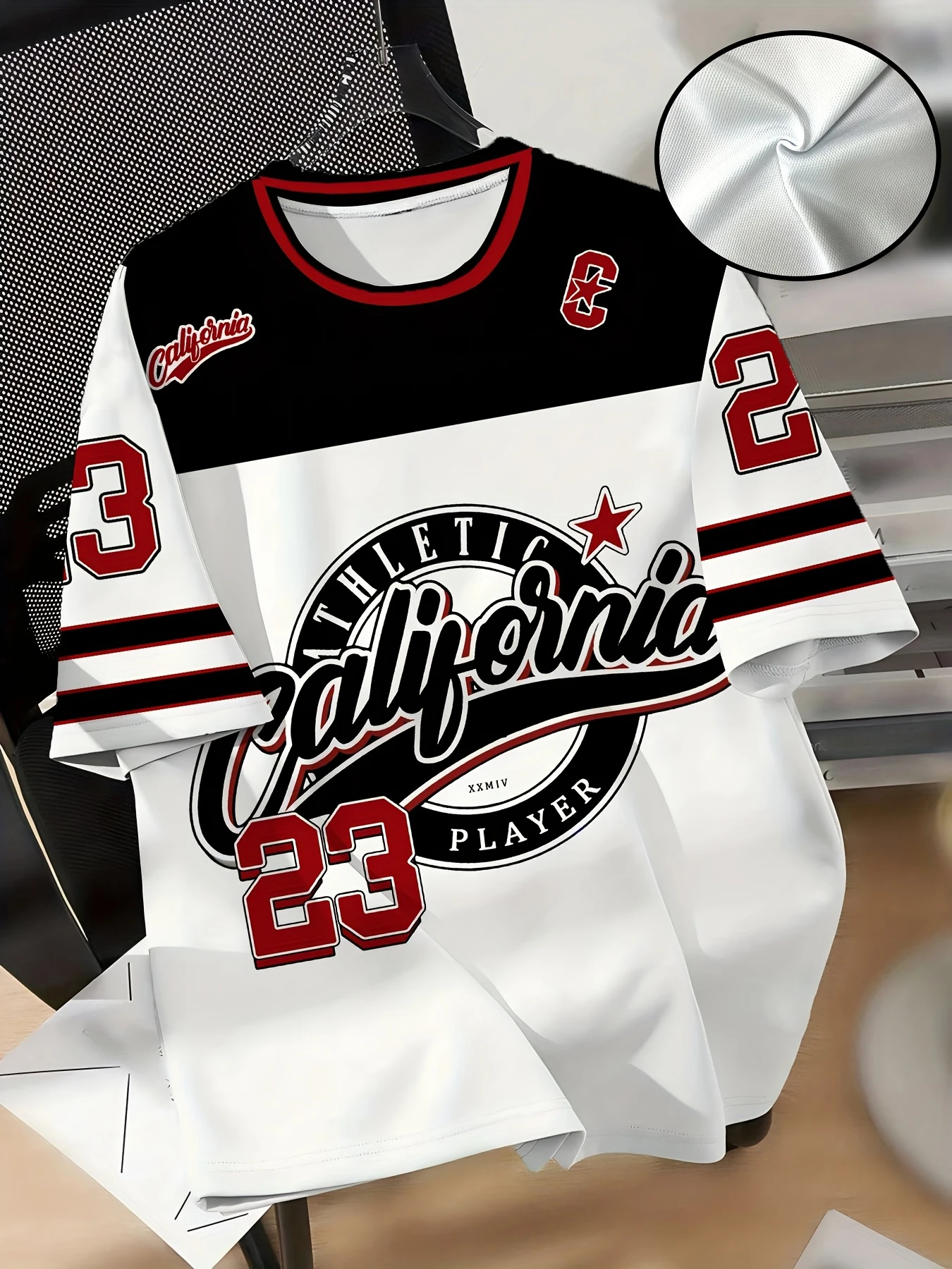 صيف جديد خمر كاليفورنيا No.23 تي شيرت مطبوع للرجال س الرقبة قصيرة الأكمام تيز عادية الرياضة الشارع الشهير المتضخم للجنسين