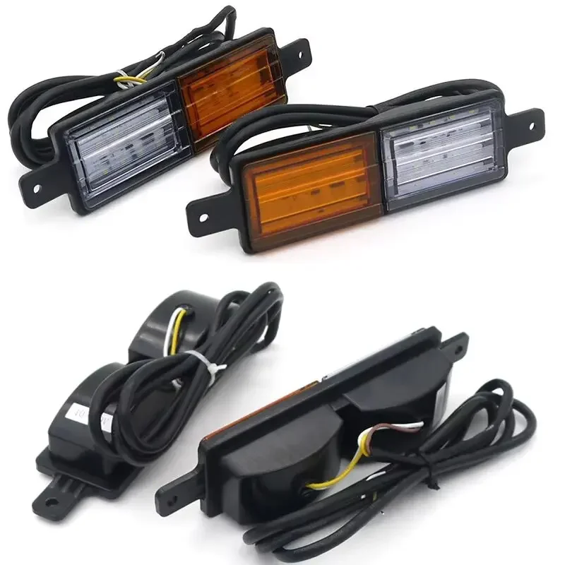 2 قطعة مؤشر LED للشاحنة مصباح بارك العالمي 30 LED Bullbar المؤشر الأمامي الجانب ماركر مصباح المصد الأمامي مصباح إيقاف السيارة