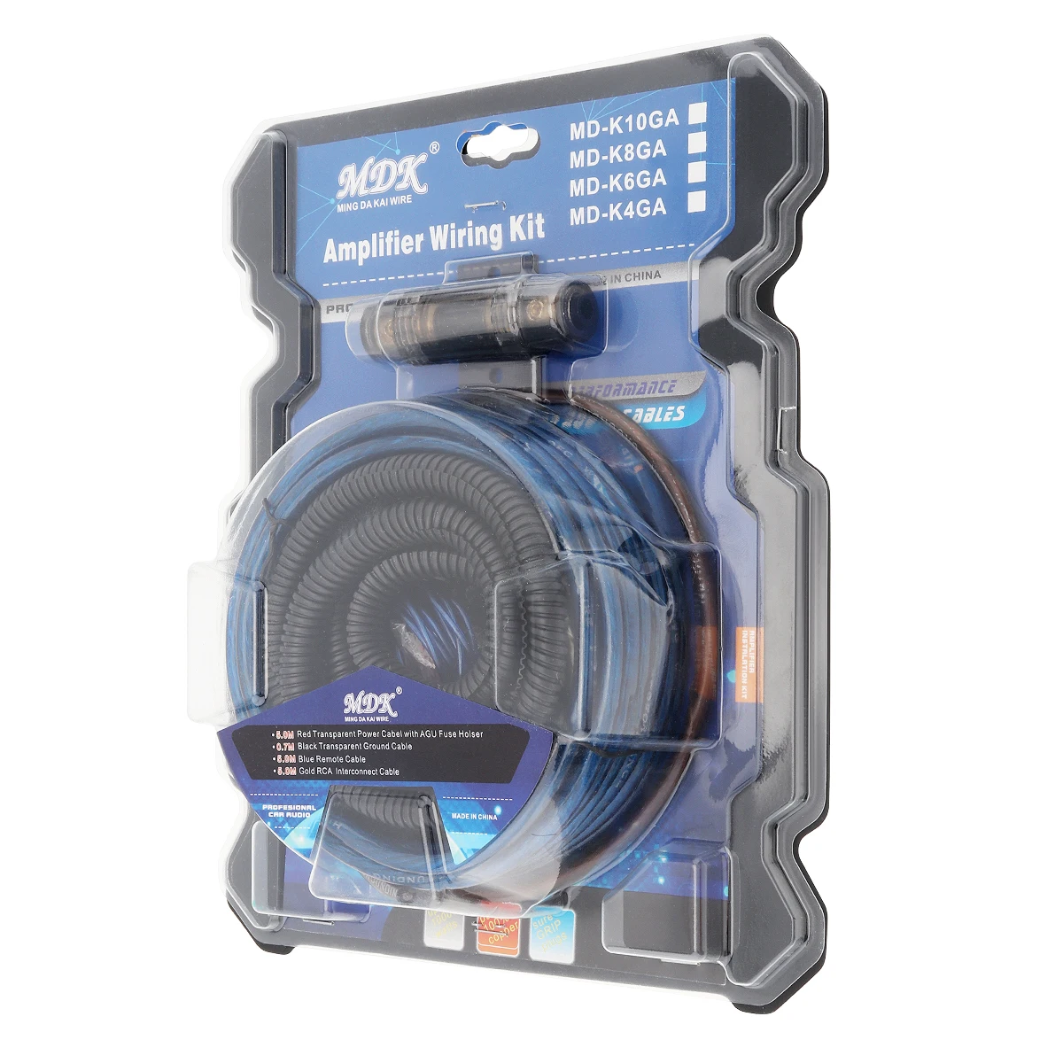 8 Gauge Amplifier Installation Wiring Kit  Car Speaker Woofer Cables Power Amplifier Audio Line Power Line with Fuse Suit