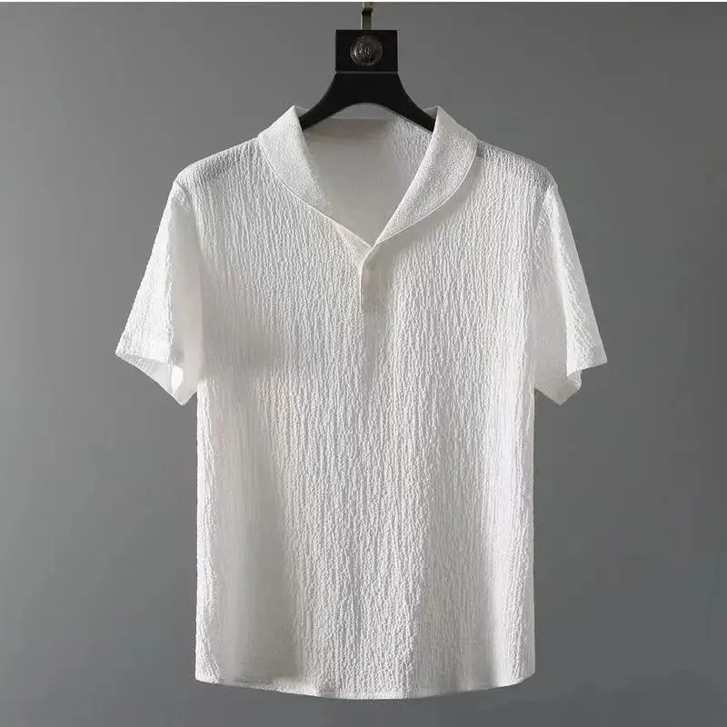 

Men's Summer Faion irt orts Set Casual Sportswear Seven Sve Length Autumn Season No Brand Registered Trademark