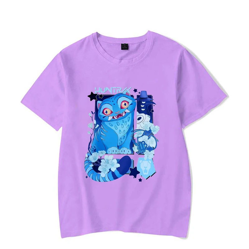 KPop Demon Hunters Derpy Tiger 2025 New Movie Harajuku O-neck Casual Shirt Gift