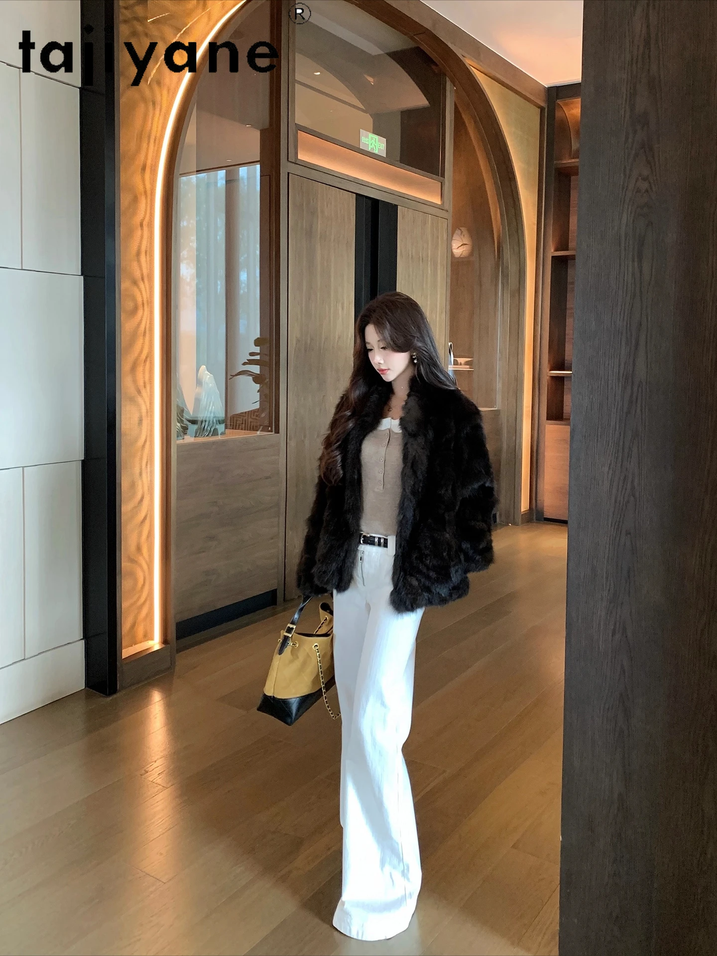 TAJIYANE 100% Prawdziwy Płaszcz z Futra Norek dla Kobiet Retro Naturalne Kurtki z Futra Sobli Rosyjskiej Płaszcze Zimowe 2025 Odzież Damska шуба женская