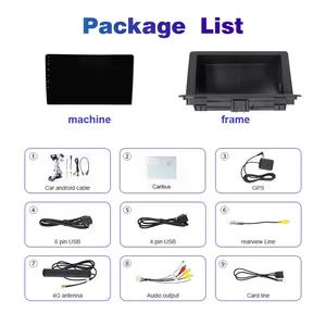 Multimedia Video Reader Radio Automobile, GPS, CarPlay Stereo, 4G Head Unit, Android 14, Audi Q3 1 8U 2011-2018, 2K Qled 9 Hauptverkäufe Multimidia Q3 - №8