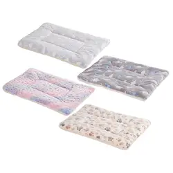 Fall/Winter Pet Sleeping Pad Soft Dog Bed Mats flannel PP cotton Pet Sleeping Bed Mats for Dogs Cute Pet Pad Warm Accessories