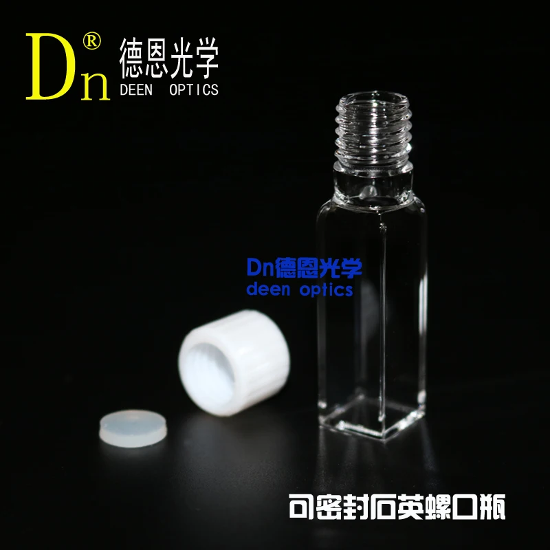10mm Optical Path Screw Sealed Anaerobic Fluorescent Four-way Quartz Colorimetric Dish