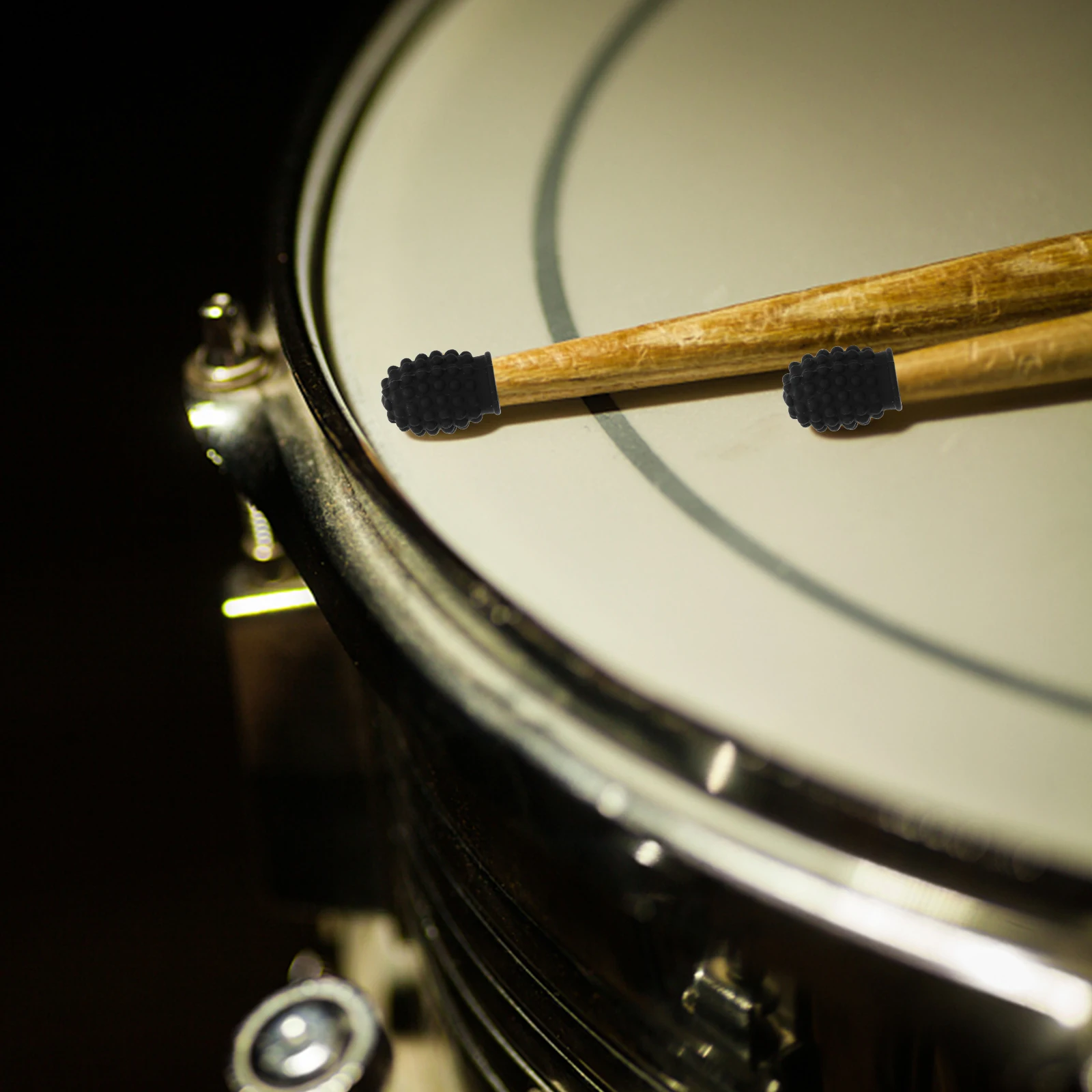 

Silicone Drum Stick Covers Mute Protectors Caps For Practice Lightweight Durable Suitable Most Drumsticks Weaken Sound Drum