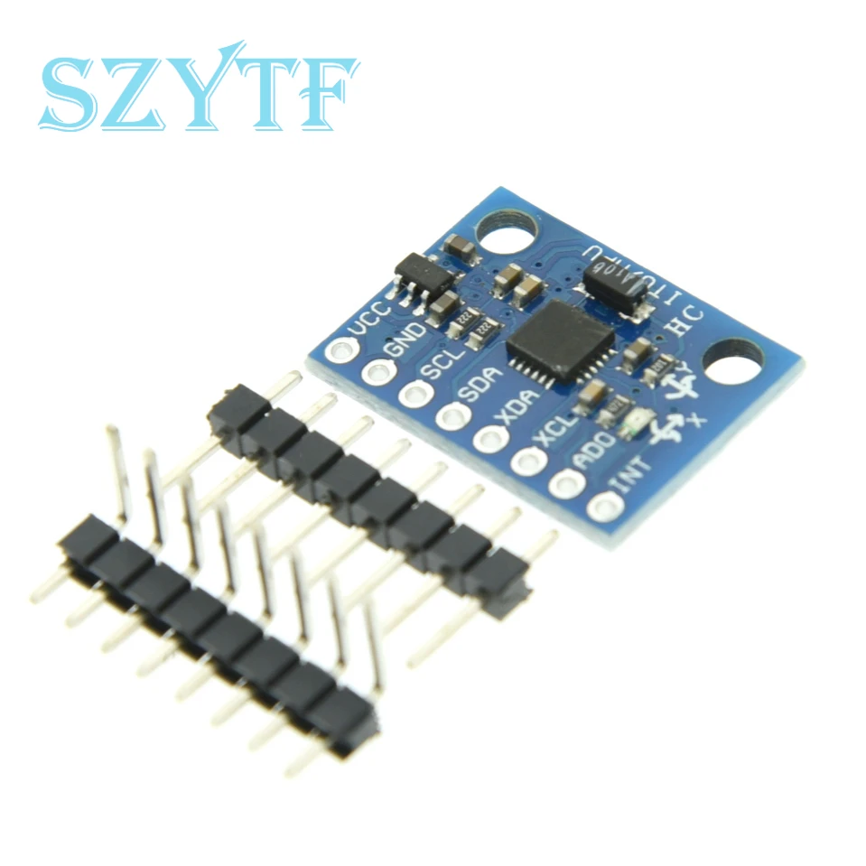 IIC I2C GY-521 MPU-6050 MPU6050 3 Axis Analog Gyroscope Sensors + 3 Axis Accelerometer Module For Arduino With Pins 3-5V DC