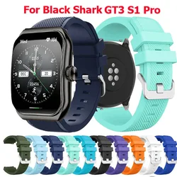 22mm Silicone Strap For Black Shark Watch GT3 Smartwatch Replacement Watch Sport Band For Black Shark S1 Pro Bracelet Correa