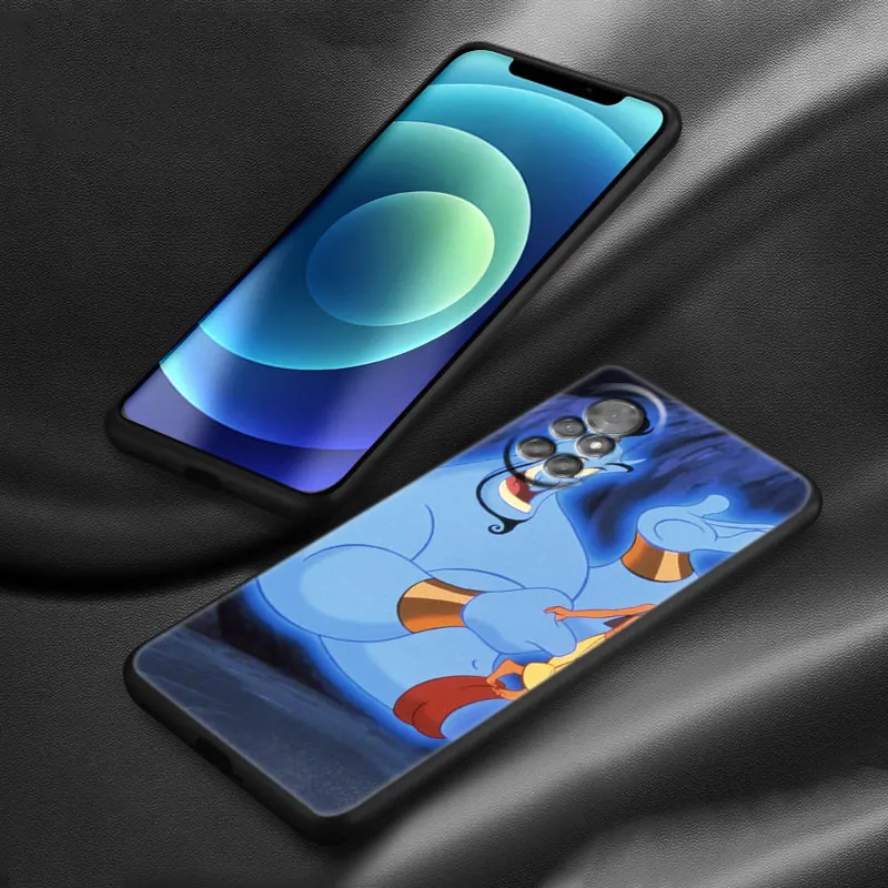 Genie Jafar Aladdin Case For Huawei Honor 80 70 50 NOVA 10 9 SE 8 8i Y60 Y61 Y70 Y90 5T Mate 20 Lite Pro Plus Black Soft Cover