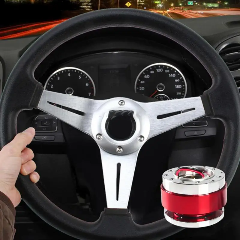 Car Universal Steering Wheel Snap Off Quick Release Hub Adapter Kit Car Quick Release Device Auto Modification Accessories