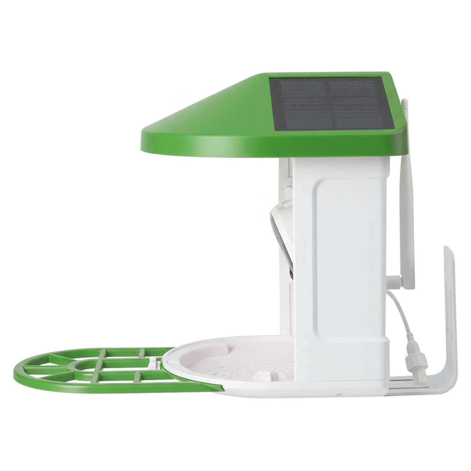 Smart Bird Feeder with 1080P HD Camera, AI Detection, Solar Powered & Wifi Connectivity - Outdoor Wooden Bird Feeder