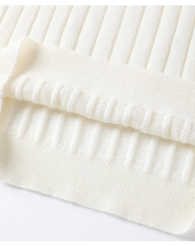 BY3521239 Luxuriöser Damen-Kaschmir-Rollkragenpullover, weicher, gerippter, schmal geschnittener Pullover, Winter-Strickware mit hohem Kragen – Detail 29