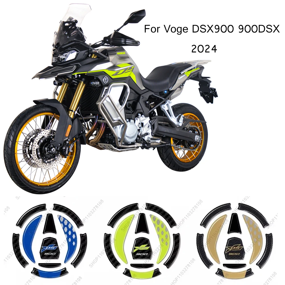 

For Voge Valico 900DSX 900dsx DS900X DSX900 2024 Motorcycle Fuel Tank Cap Sticker 3D Epoxy Resin Waterproof protection Sticker