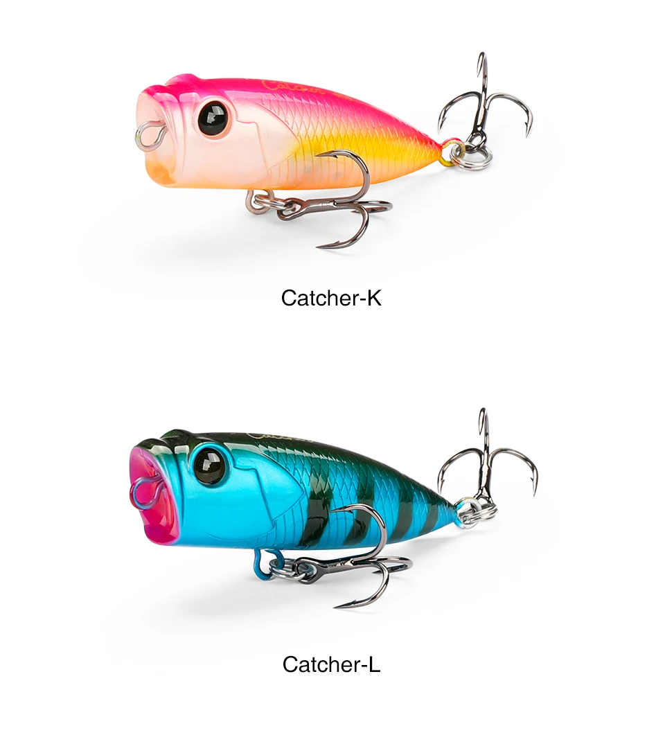 TSURINOYA 4 cm 3,3 g Angelköder Topwater Popper CATCHER 40F Hundespaziergang Action Harter Köder Leichtes Spiel Bass Rockfish Großes Mausmodell – Detail 19