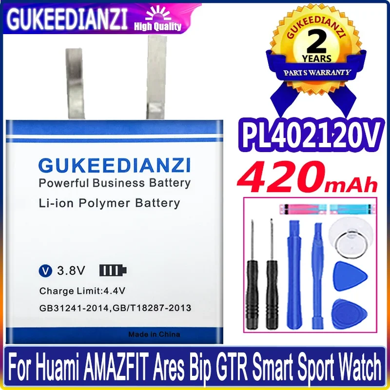 Gukeedianzi Batterij Voor Huami Amazfit Stratos Ii 2 A1609/Ares Bip Gtr/A1928/A1602/Trex T-Rex Pro Berm Lite Res Sport 2 Batterij