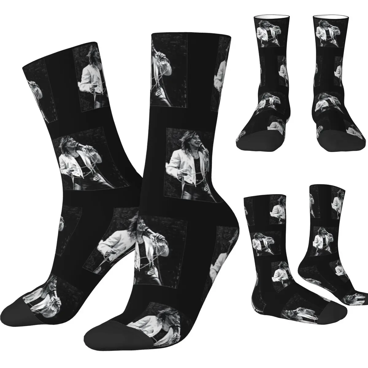 Steve Perry Stockings Unisex Men music Socks Medium Soft Elegant Socks Winter Outdoor Sports Anti Bacterial Design Socks Gift