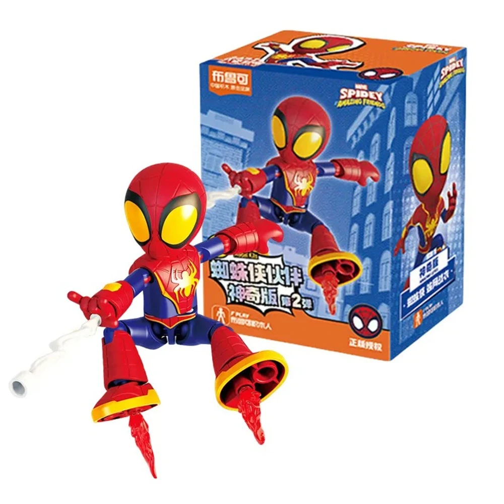 Blokees Spider Man Miles Morales Action Figure Toy 12cm Iron Man Hulk Black Panther Spider Gwen Assembly Building Blocks Gifts image 4