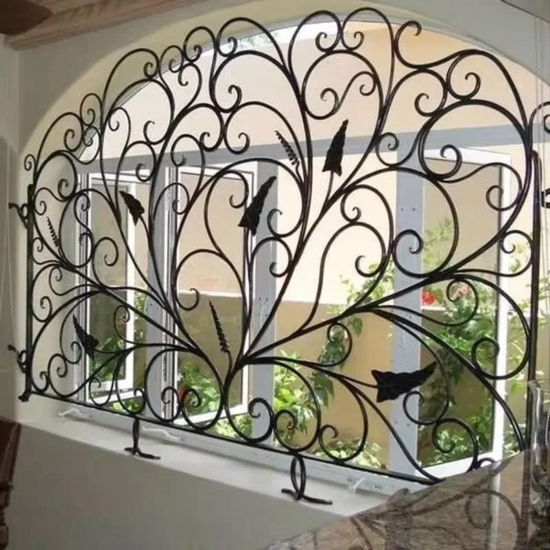 Simple Design Industrial Black Steel Frame Iron Window