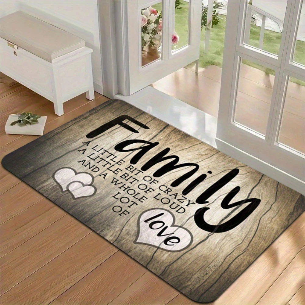 Casual Daily Reminder Welcome Doormat Floor Rug Entryway Bedroom Hallway Patio Washable Practical Floor Rug