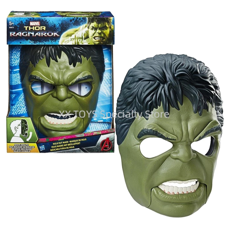 

Marvel Thor Ragnarok Hulk Out Mask with Adjustable Strap Roar Dress Up Mask Children's Role Play Toys Halloween Gifts