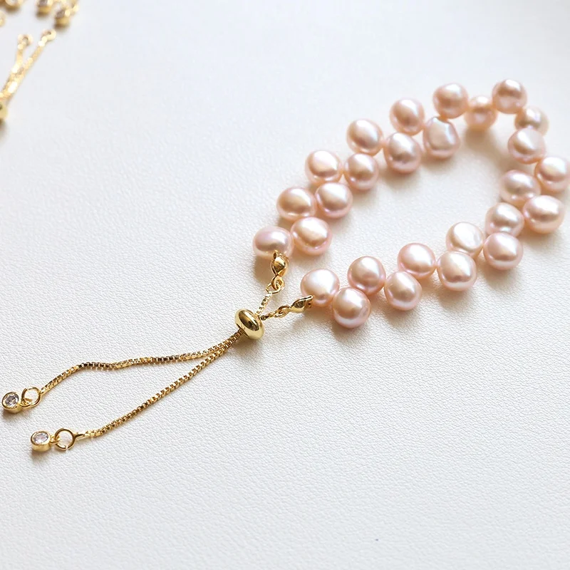 Gold Silicone Adjustable Beads Diy Box Chain Bracelet Jewelry Accessories Hand Original