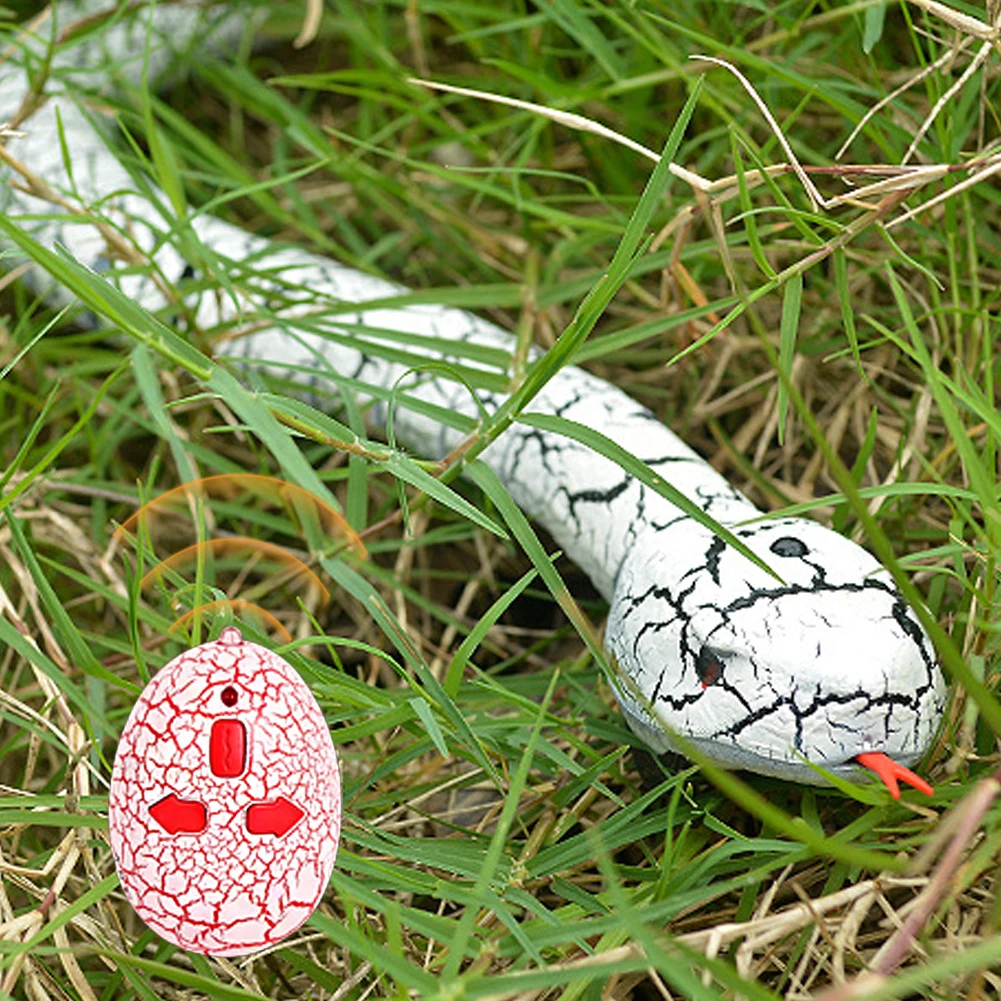 RC Animal Infrared Remote Control Snake with Egg Rattlesnake Kids Electric Toy Trick Mischief Toys Children Funny Novelty Gift