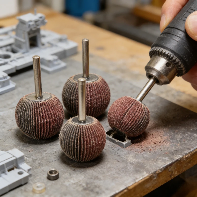 

1/4PCS Spherical Abrasive Flap Wheel Set 60-180 Grit 6mm Shank Rotary Polishing Tool For Grinder Attachment Jewelry Wood Working