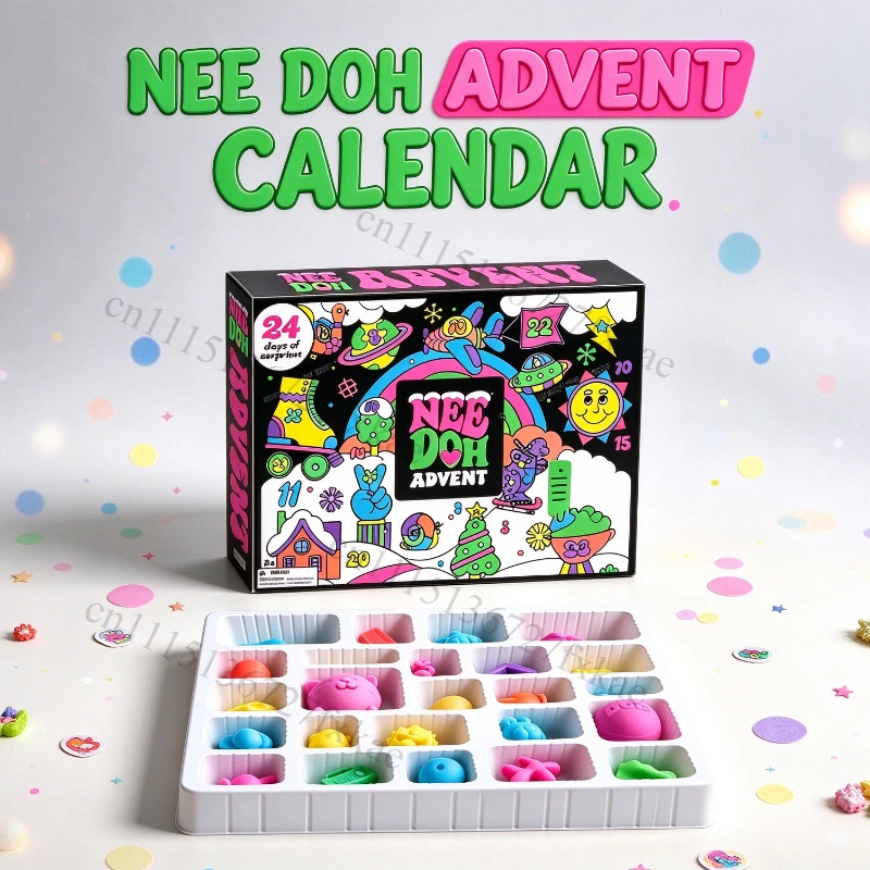 24 Days of Easter SurprisesCute Squishy Fidget Toys with Slow Rebound – Perfect Stress Relief Gift.
