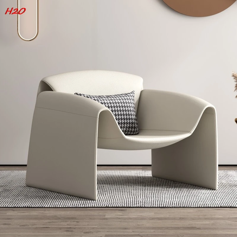 H2O Nordic Single Sofa Italian Simple Hotel Living Room Balcony Sales Office Model Room Creative Leisure Chair Crab Chair