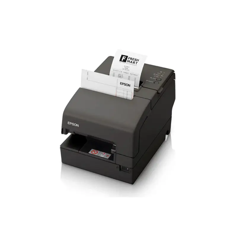 TM-H6000IV Multifunction Printer, 9 Pin, MICR and Drop in Validation, Ethernet/USB Interfaces, Dark Gray (Renewed)