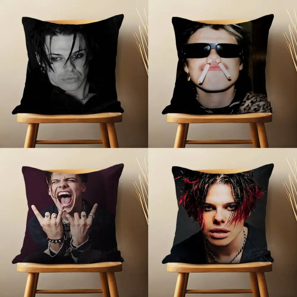 

Rock Y-Yungblud Singer YB Throw Pillow Case For 45*45cm,55*55cm,30*30cm For Home Bedroom Decoration And Protector
