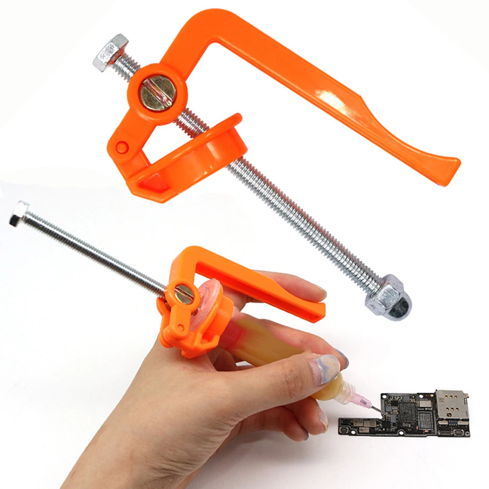 1pc Solder Paste Extruder Flux Paste Solder Oil Booster Precision Dispensing Tool For PCB Repairing Soldering Accessorie 81x48mm