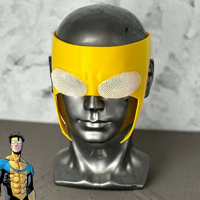 

Anime Invincible Mark Grayson Adult Cosplay Mask Superhero Half Face Masks Costume Halloween Accessories Party Carnival Prop