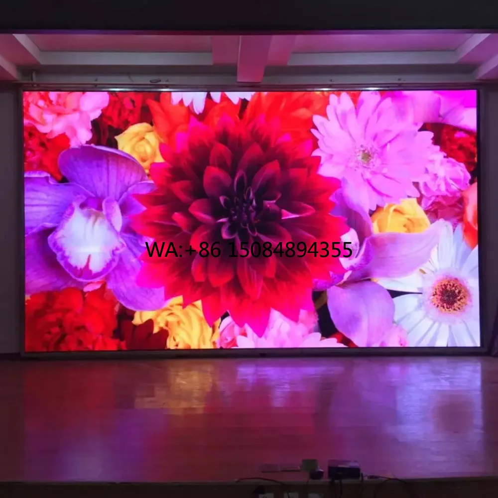 Large Indoor LED Video Wall Full Color UHD 8K Resolution 3000cd Brightness 1 Year Warranty P1.2-P5 Pixel Pitch