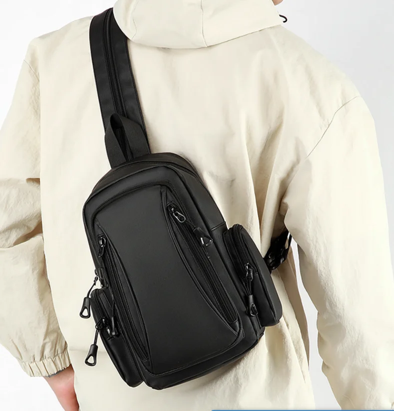 

Нагрудная сумка с регулируемым ремнем, многофункциональный рюкзак, спортивные сумки на открытом воздухе, противоугонный карман на молнии, подходит для повседневного коммутина