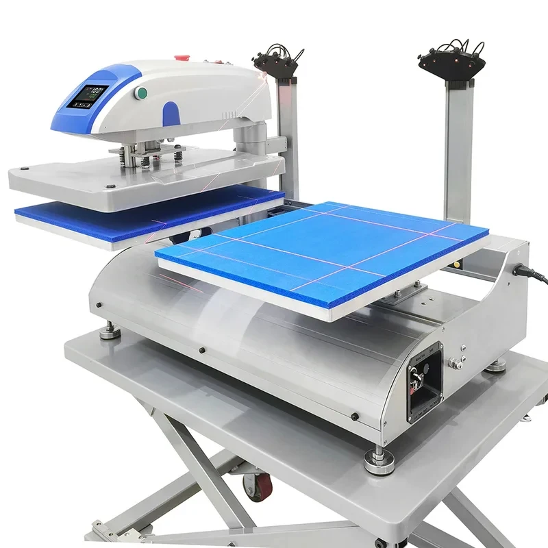 Double Side Station Automatic Heat Transfers Press Hine With Alignment