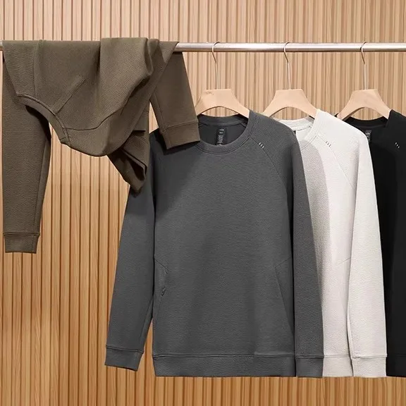 

Двусторонний вязаный удобный теплый круглый повседневный свитшот, мужская универсальная осенняя носимая сумка из приятной для кожи ткани