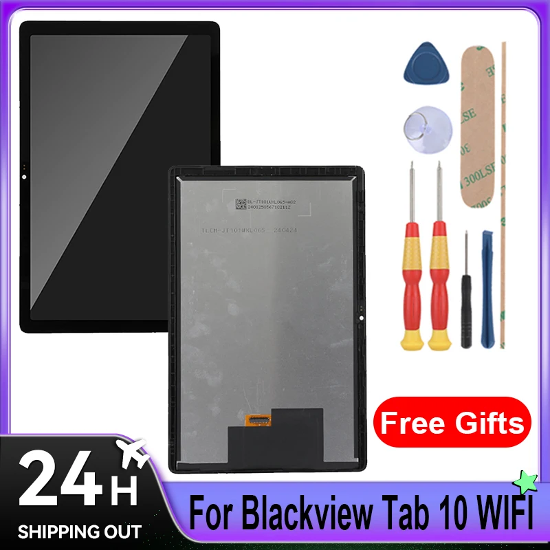 For Blackview Tab 10 WIFI LCD Display + Touch Screen With Frame Full Assembly Tablet Replacement Parts With Tools