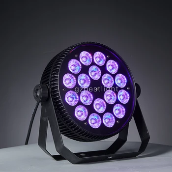 Lumière de lavage professionnelle en alliage d'aluminium plat, Par LED, SlimPar 18x12W, RGBW, lumière de lavage élevée, DJ 100, 4 pièces, 8 pièces, 12 pièces, 16 pièces