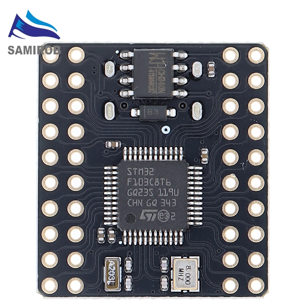 SAMIROB Mini STM32F103C8T6 CH340 Board Original Microcontroller Development ARM Core Correx-m3 Architecture Minimum System Power