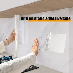 Oil Pollution Prevention Wallpaper Sticker Wall Sticker Electrostatic adsorption Transparent Kitchen High Temperature Resistanc