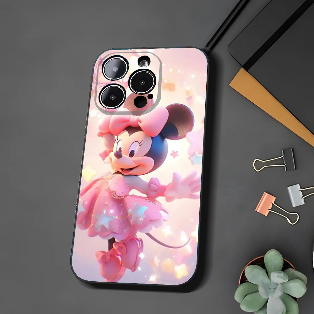 M-Minnie Mouse Lovely Phone Case For Iphone 15 11 13 14 Pro Max 7 8 Plus X Xr Xs Max Se2020 12mini Cover Case