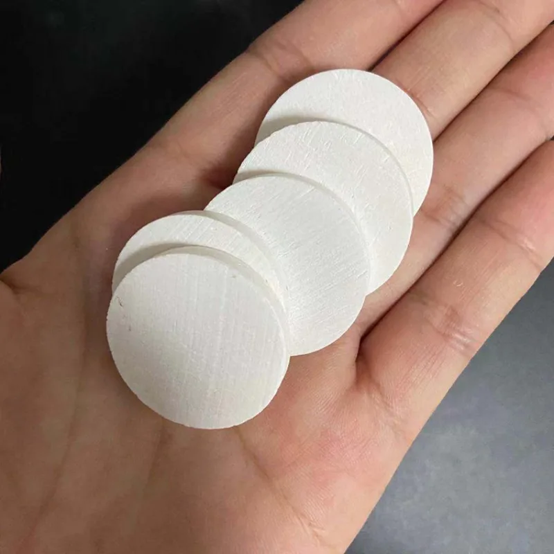 

10pcs Bovine bone Round slices DIY inlay engraving customizable / punchable