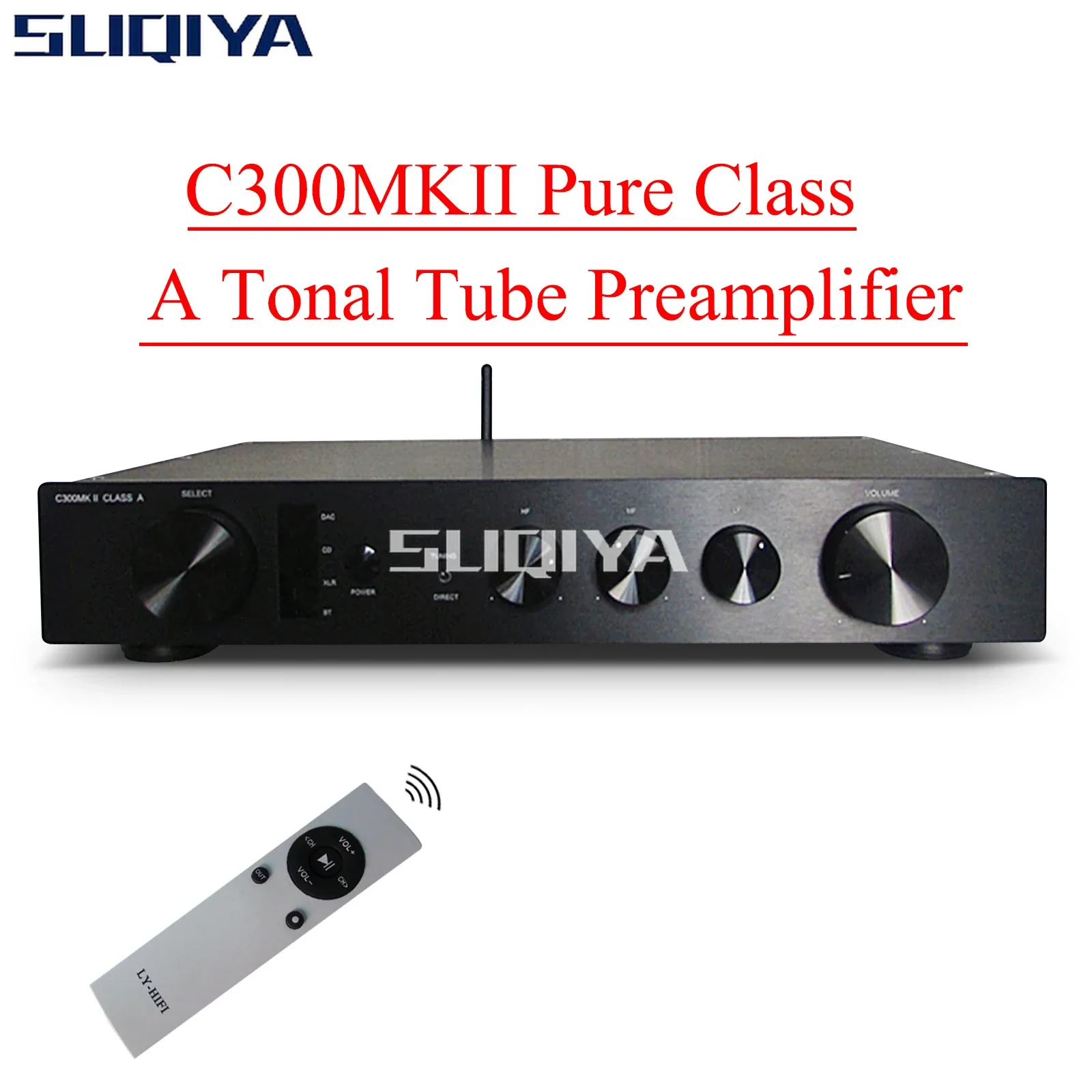 SUQIYA-preamplificador de potencia de Audio, preamplificador de clase A, Hifi, totalmente equilibrado, Bluetooth, C300MKII Pure