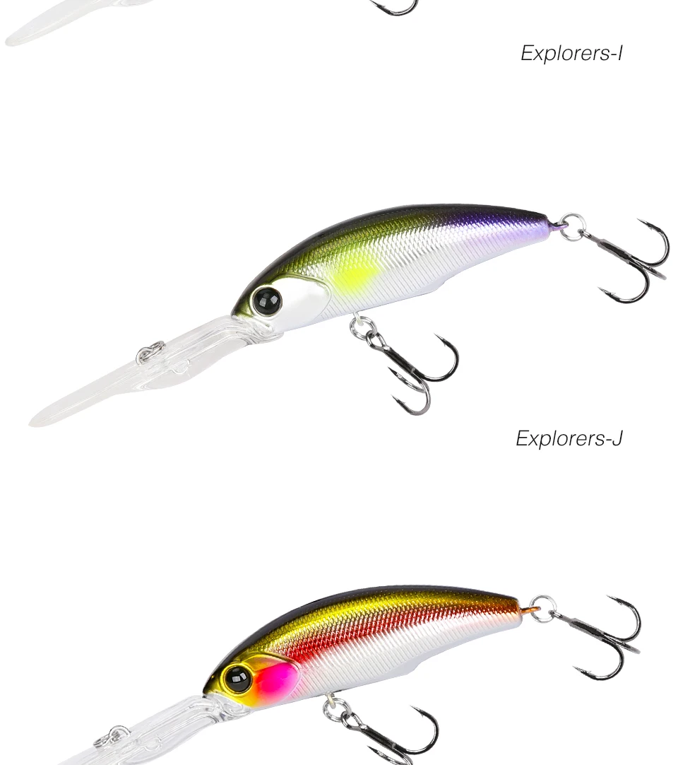 TSURINOYA 57sp Minnow Wobbler Hecht Angelköder Künstlicher Köder Harter Swimbait 57 mm 8,2 g Wobbler Professionelle Angelköder – Detail 23