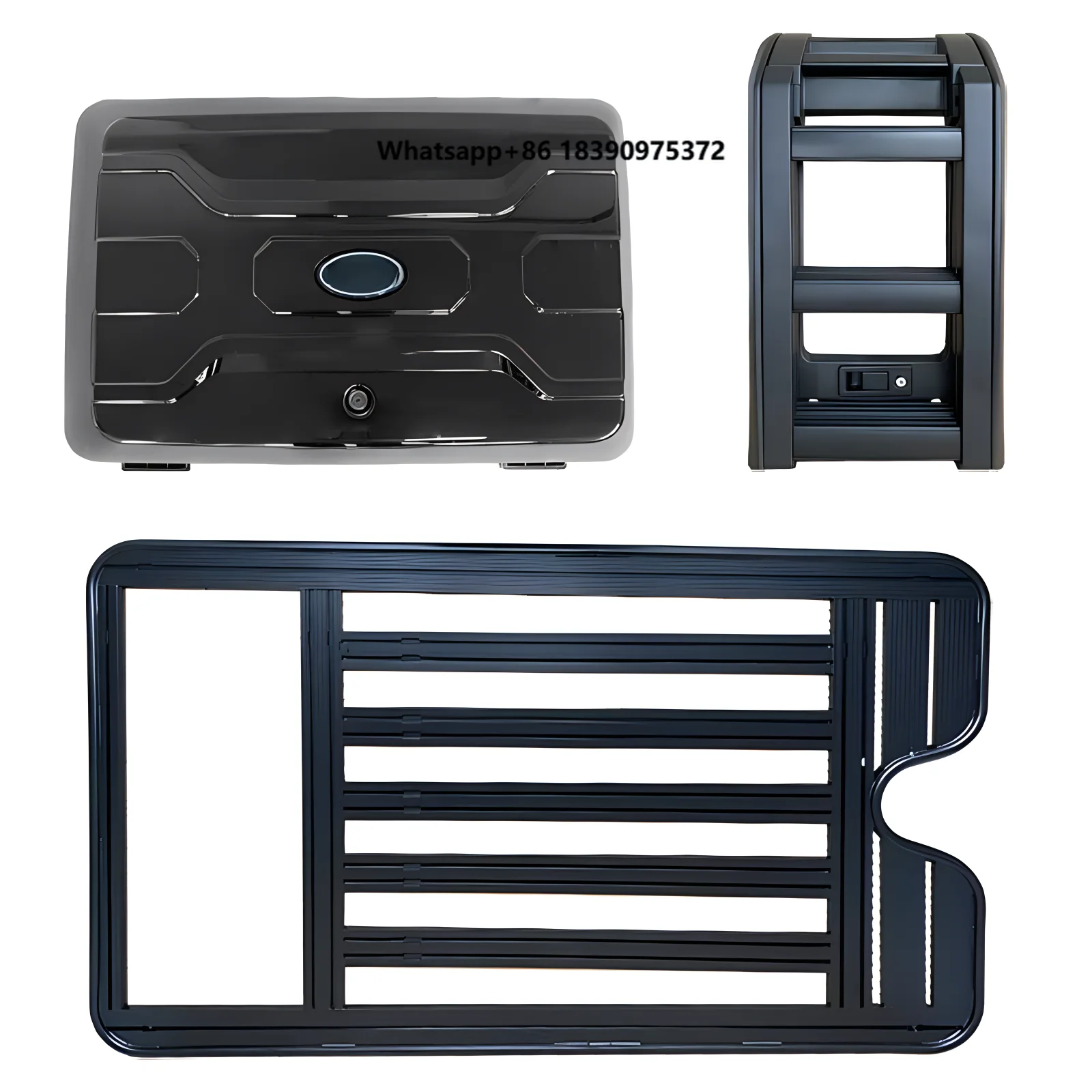 Aluminum Alloy Custom Body Parts Kit Modified Roof Luggage Rack Platform Ladder Side Bag Ornament Applicable