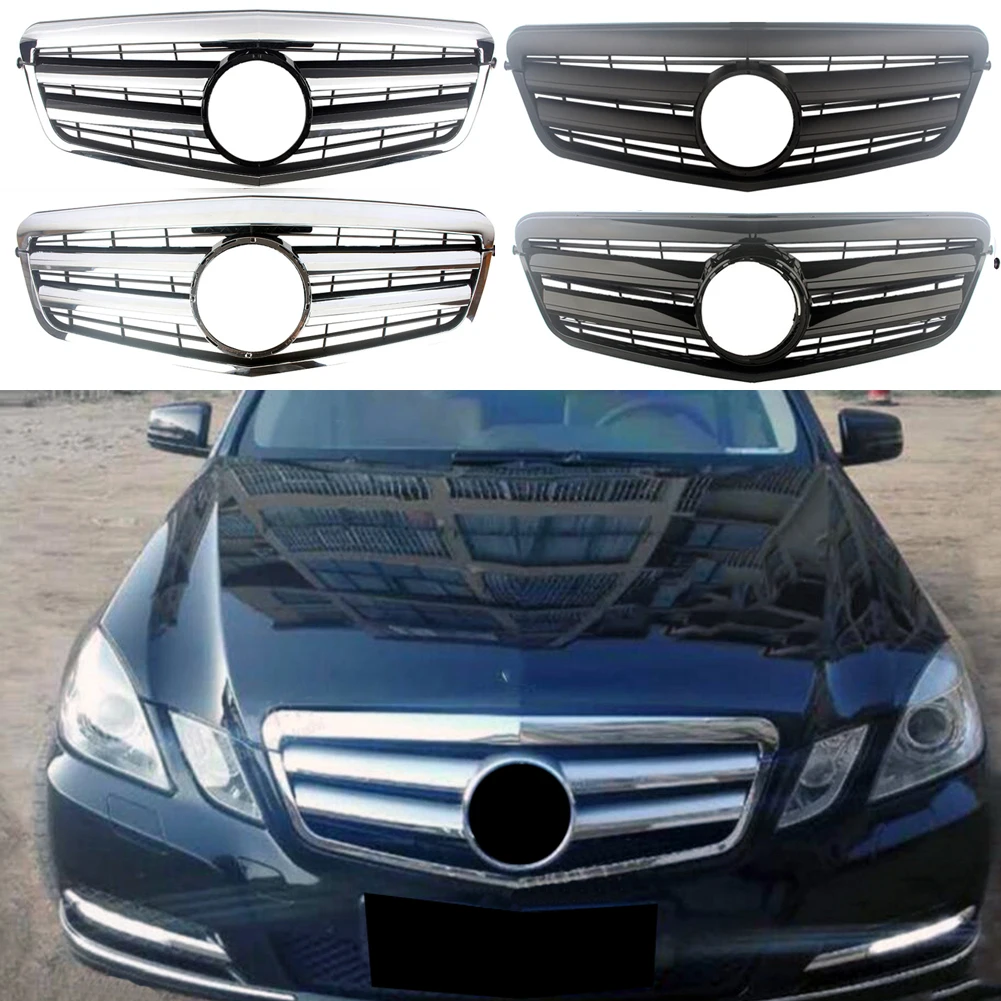 

Car Front Hood Grill Grille Fit For Mercedes-Benz E-CLASS W212 2009 2010 2011 2012 2013 Glossy Black Matt Chrome 4 Doors